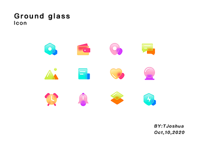 Ground glass icon icon illustration logo ui