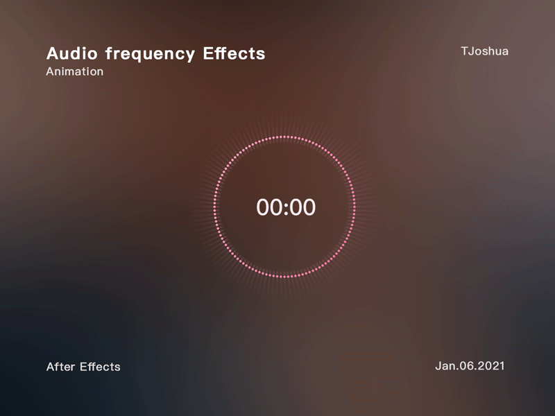 Audio frequency effects aftereffects animation gif loading music ui