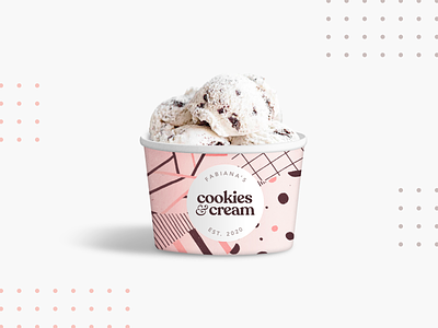 Cookies & Cream Ice Cream Packaging Concept