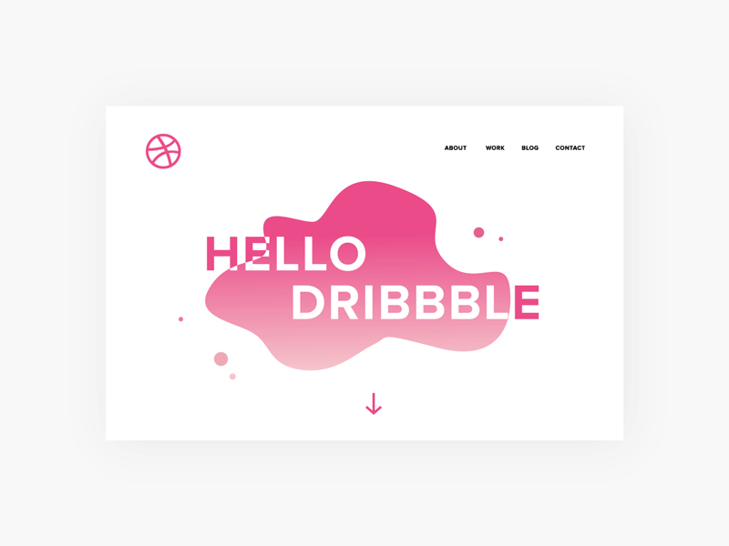 Hello Dribbble! animation debut dribbble hello thank you ui
