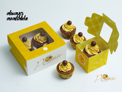 Packaging ads awareness branding cupcakes logo mockups