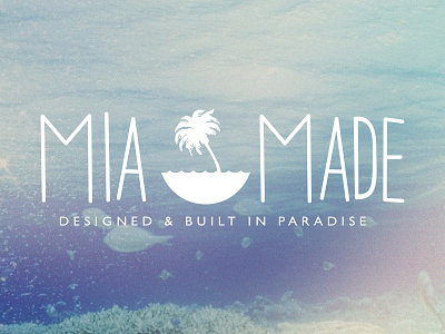 MIA Made blue coral designed fish made mia miami miami made ocean palm tree paradise under water
