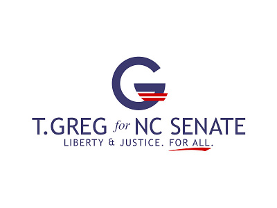 Greg Logo g justice liberty logo politics public office senate us senate