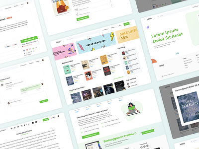 Website - Critain book clean design green library app mockup portfolio projects reading app simple ui ux web design website