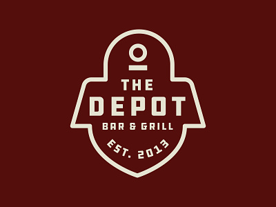 The Depot Bar & Grill bar beer branding branding and identity burgers food grill interior mark restaurant restaurant logo train