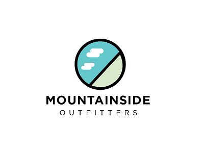 Mountainside Outfitters branding concept identity logo mark mountain outdoor thick lines