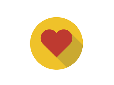 Heart Icon clean flat heart icon minimal