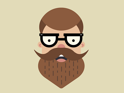 Hipster beard hair hipster illustration