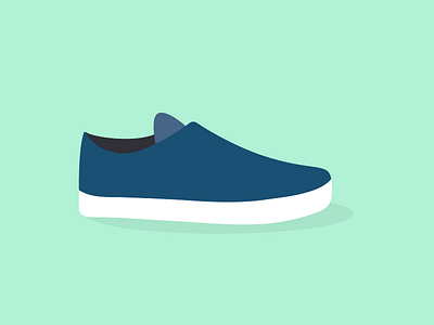 Kicks blue illustration shoe