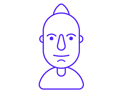 Kyle avatar character illustration mohawk vector