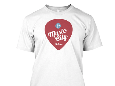 Music City Shirt guitar illustration music nashville