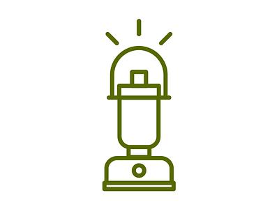 Lantern camping icon illustration lantern