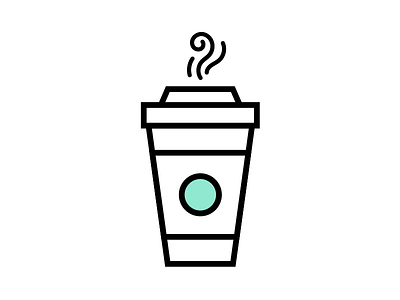 Running On Coffee caffeine coffee icon illustration