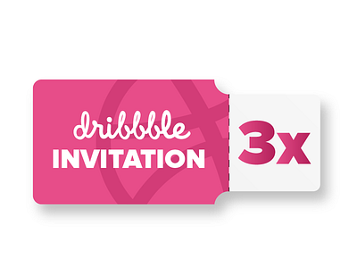 Dribble Invite dribbble graphic design. illustration invite portfolio showcase