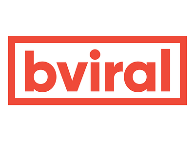 bviral logo branding entertainment identity logo media video viral