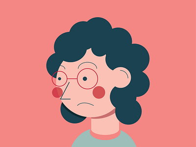 Curly Gurl! design flat graphic design illustration ui vector