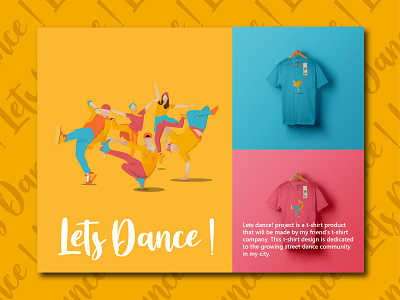 Lets Dance ! Tshirt Project branding design flat illustration product tshirtdesign tshirts vector