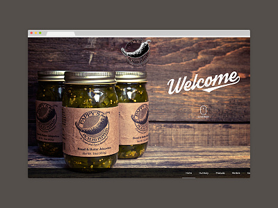 Pappy's Pickled Peppers Website builtbyluke design ui web website