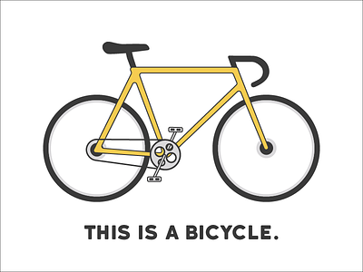 A Bicycle bicycle bike black builtbyluke icon simple this is: yellow