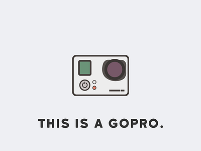 Go Pro builtbyluke camera gopro icon illustration this is: