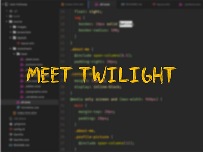 Meet Twilight, new syntax theme for Atom