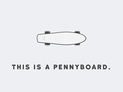 Pennyboard builtbyluke icon illustration made in sketch pennyboard skateboard this is: vector
