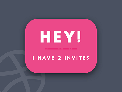 2 Dribbble Invites dribbble dribbble invite invite