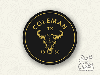 Coleman Texas Sticker