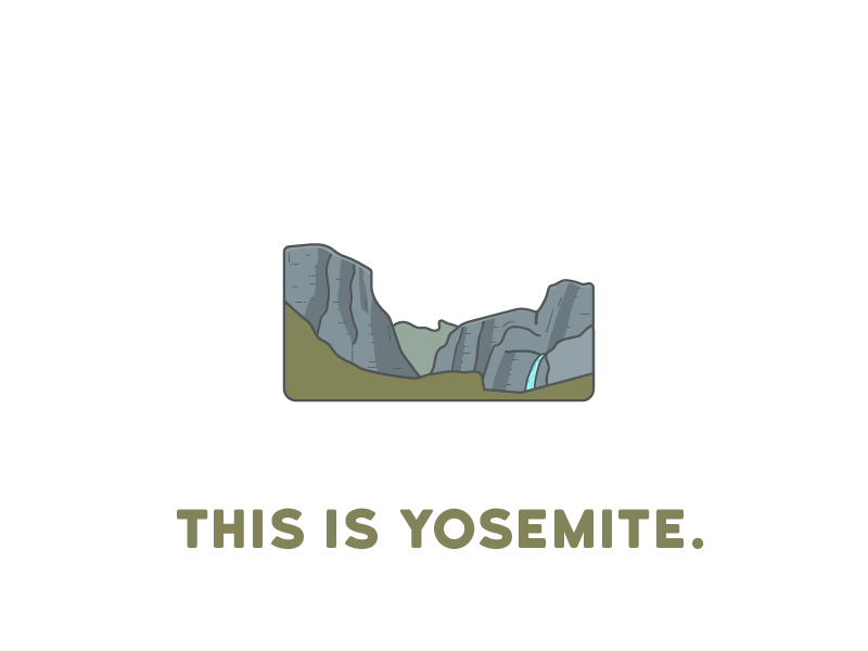 Illustration | Yosemite Valley WIP nature illustrator drawing cracks this is: canyon waterfall builtbyluke design yosemite national park illustration
