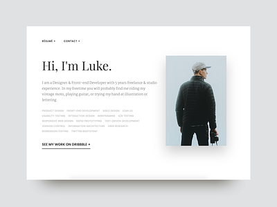 New Website black builtbyluke clean design product simple ui ux website white