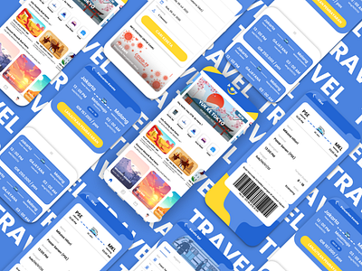 Travel desaign ui design mobile travel typography ui