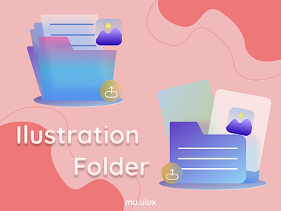 Folder Ilustration app desaign ui design icon illustration logo mobile streaming typography ui vector web
