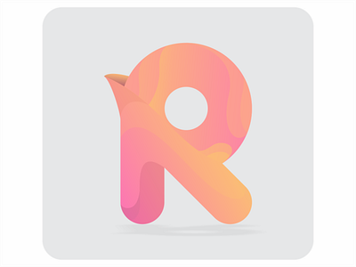 "R" art design digitalart flat graphic design icon illustration logo typography vector