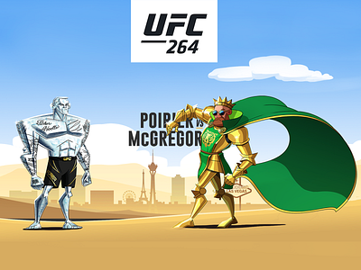 UFC 264: Poirier vs McGregor 3 characterdesign conor dustinpoirier illustration mcgregor mma ufc