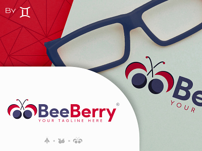 BeeBerry branding gemini logo logodesign logotype