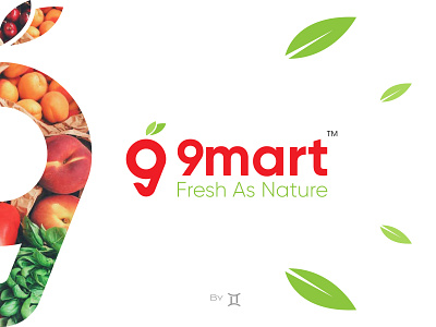 9 MART branding design gemini logo logodesign