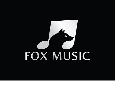 Fox music logo design