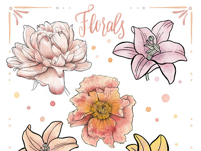 Florals sticker pack