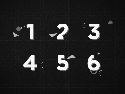 Funky Animated Numbers