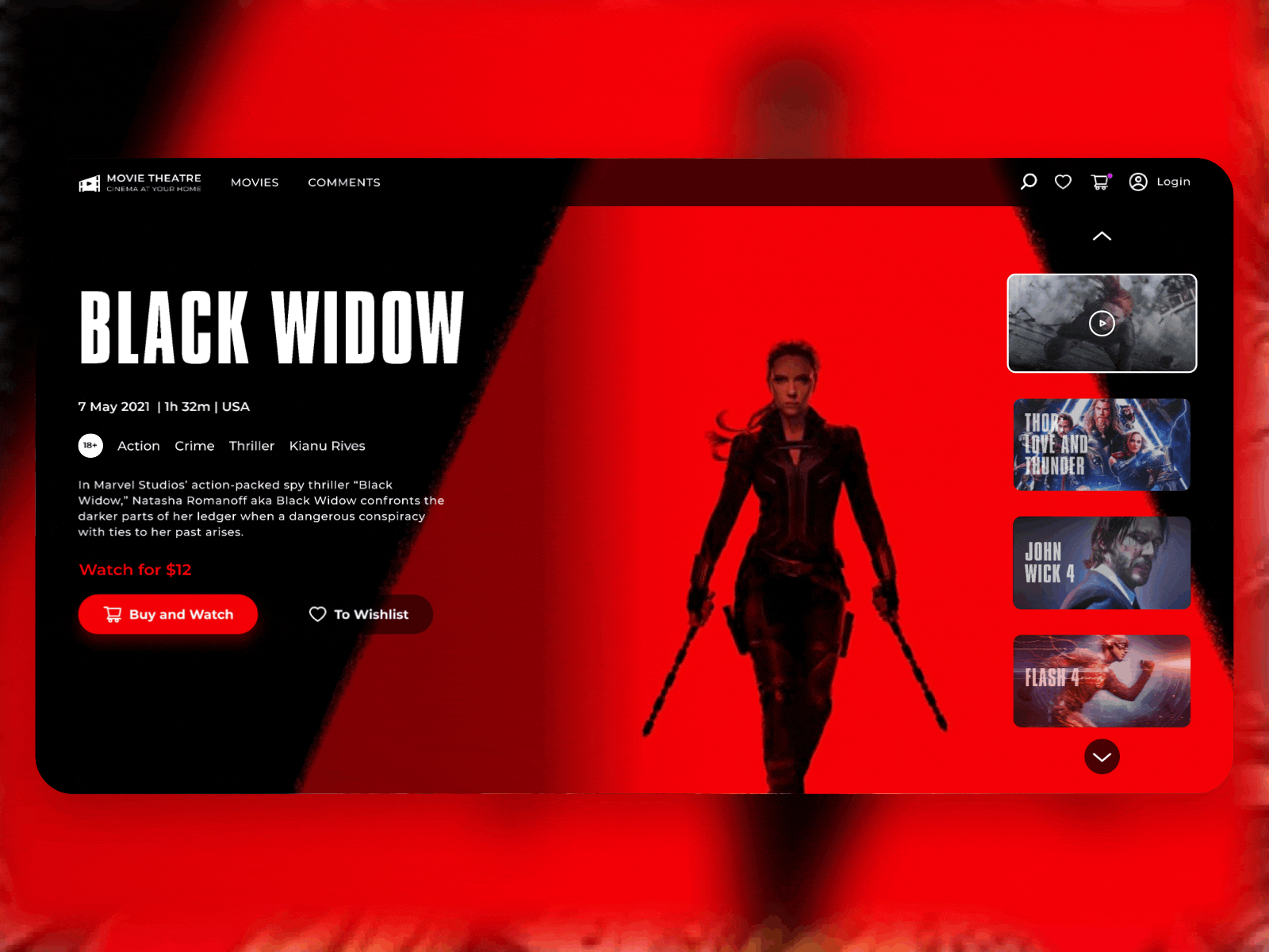 Online Cinema Concept by Алеся Морозова on Dribbble