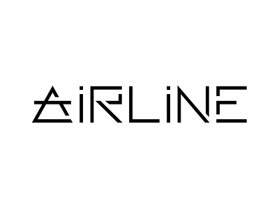 Airline Logo ai branding dailylogochallenge design logo style typography vector