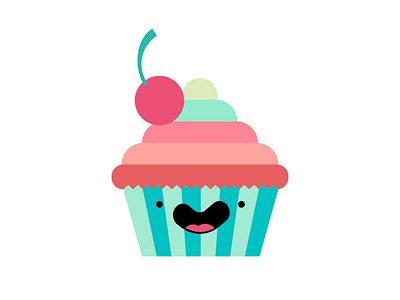 Cupcake ai dailylogochallenge design drown illustration logo style vector