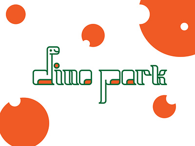 Dinosaur Amusement Park ai branding dailylogochallenge design logo style typography vector