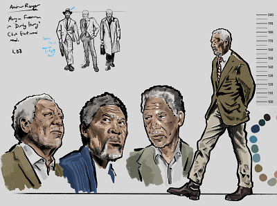 Character Design Based on Morgan Freeman character design characterdesign comic comic art comic book concept concept art digital illustration digital painting drawing illustration