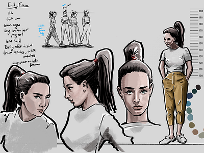 Character Design Based on Audrey Hepburn 2d artist character creating character design comic comic art comic book comics concept art digital illustration game design illustration