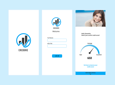 Credore Calcuator app design ui ux