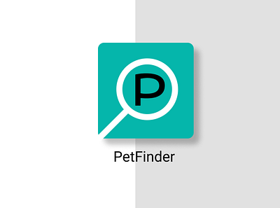 Pet Finder App Icon app branding design icon illustration lettering logo ui vector web