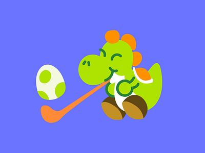 Yoshi Eats Egg egg mario videogame yoshi