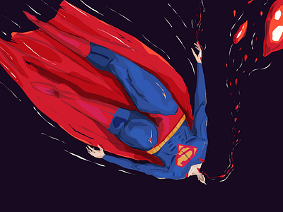 Superman ! art blood characterdesign clarkkent comics draw drawing famous fly human hurt illustration manofsteel pop culture procreate superhero superman