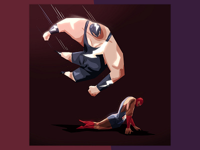 STRONG - on the back characterdesign digitalart digitalpainting fight fighter illustration luchador procreate wrestler
